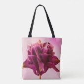 Burgundy Pink Columbine Tote Bag (Achterkant)
