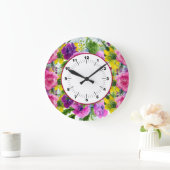 Burgundy Pink Floral Garland hercheduled Wedding Grote Klok (Huis)