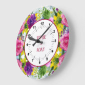 Burgundy Pink Floral Garland hercheduled Wedding Grote Klok (Hoek)