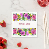 Burgundy Pink Floral Garland hercheduled Wedding Servet (Insitu)