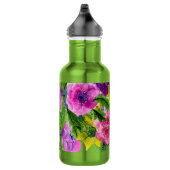 Burgundy Pink Floral Garland hercheduled Wedding Waterfles (Rechts)