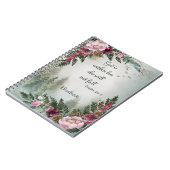 Burgundy Pink Flower Forest Psalm Prayer Journal Notitieboek (Linkerzijde)