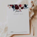 Burgundy Pink Navy Floral Calligraphy Wedding Advieskaart<br><div class="desc">Deze bruine roze marineschandaal voor de florale kalligrafie is perfect voor een rustige bruiloft. Het ontwerp is voorzien van waterverf roze, blauw, jaloers, blauw en bruine pinda's, rozen met een groen loof, die perfect zijn samengevoegd tot elegante bouquets. Deze kaarten zijn perfect voor een bruiloft, vrijgezellenfeest, baby shower, graduatiedag en...</div>