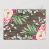 Burgundy Pink Oerwoud Safari Books for Baby Girl Informatiekaartje (Achterkant)