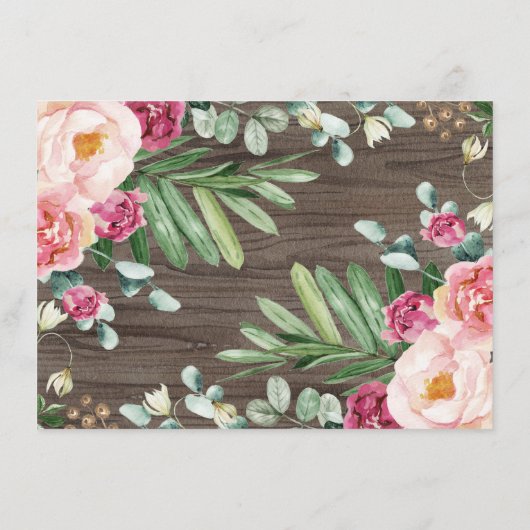 Burgundy Pink Oerwoud Safari Books for Baby Girl Informatiekaartje (Achterkant)