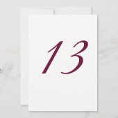 Burgundy Pink Rose 13th Birthday Party Invite Kaart (Achterkant)