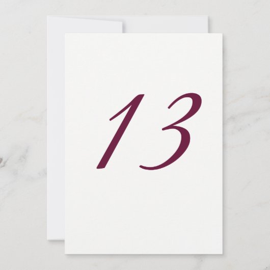 Burgundy Pink Rose 13th Birthday Party Invite Kaart (Achterkant)