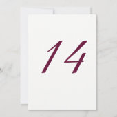 Burgundy Pink Rose 14th Birthday Party Invite Kaart (Achterkant)