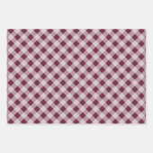 Burgundy Plum | Coördinatie van het vakantiepatroo Inpakpapier Vel (Voorkant 2)