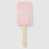 Burgundy Plum en Blush Floral Geometric Wedding Handwaaier (Achterkant)