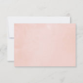 Burgundy Plum en Blush Geometric Wedding RSVP Kaartje (Achterkant)