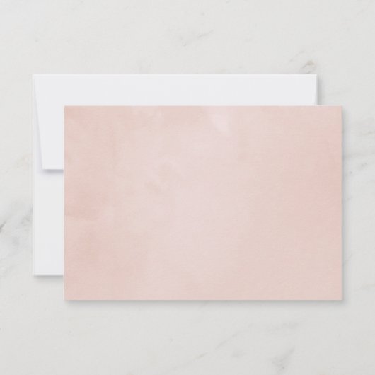 Burgundy Plum en Blush Geometric Wedding RSVP Kaartje (Achterkant)