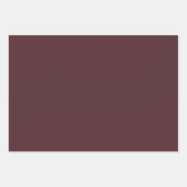 Burgundy Polka Dot Wide Striped en Solid Inpakpapier Vel (Voorkant 3)