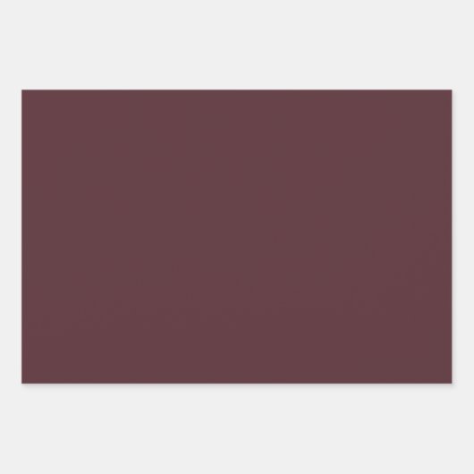 Burgundy Polka Dot Wide Striped en Solid Inpakpapier Vel (Voorkant 3)