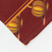 Burgundy | POMPOEN Aangepast | PRETTIG DANKSEGGING Fleece Deken (Hoek)