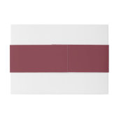 Burgundy Pompoen Buikband met Monogram Uitnodigingen Wikkel (Achterkant Voorbeeld)