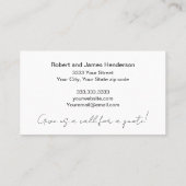 Burgundy Professional House Painter Visitekaartje (Achterkant)