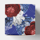 Burgundy Pruim Rode Wijn Aquarel Swash Bedankdoosjes (Bovenkant)