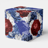 Burgundy Pruim Rode Wijn Aquarel Swash Bedankdoosjes (Achterkant)