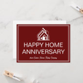 Burgundy Real Estate Business Custom Marketing Kaart (Voorkant / Achterkant in situ)