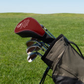 Burgundy Real Estate Company Custom Realtor Golfheadcover (Insitu)