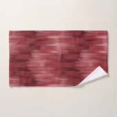 Burgundy Red Abstracte geborstelde golven Bad Handdoek (Handdoek)