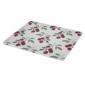 Burgundy Red Berries Pattern Snijplank (Hoek)