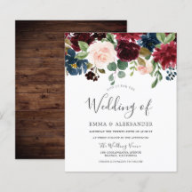 Burgundy Red Blush Budget Weddenschap