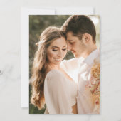 Burgundy Red Blush Pink Floral Photo Weddenschap Save The Date (Achterkant)