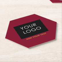Burgundy Red Business Voeg je Logo toe