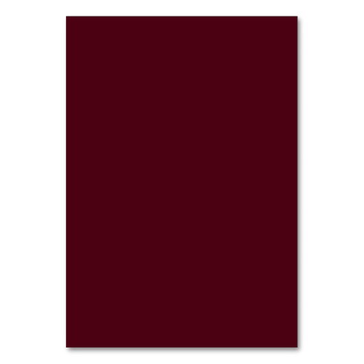 Burgundy Red Calligraphy Seating Chart Kaart (Achterkant)