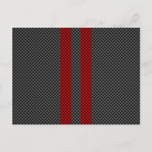 Burgundy Red Carbon Fiber, zoals racestapes Briefkaart (Voorkant)