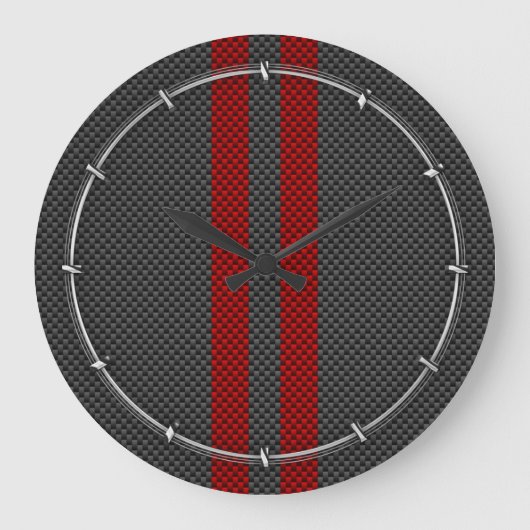 Burgundy Red Carbon Fiber, zoals racestapes Grote Klok (Voorkant)