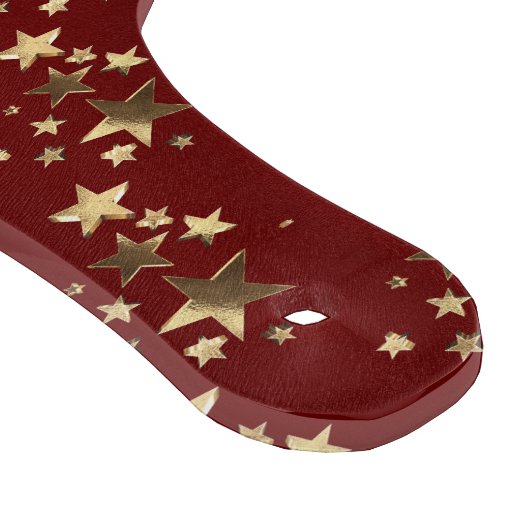 Burgundy Red en Gold Kijk met kerst Snijplank (Hoek)