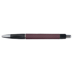 Burgundy red en houtskool met vijf strippen pen