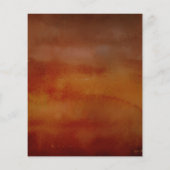 Burgundy Red en Oranje Floral Date Night Idees (Achterkant)