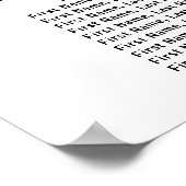 Burgundy Red Floral 16-tafel weddenschappen Poster (Hoek)