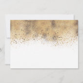 Burgundy Red Floral Gold Glitter Baby shower Kaart (Achterkant)