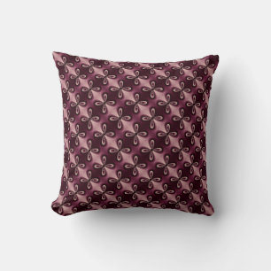 Burgundy Red Floral Petal Digital Pattern Kussen