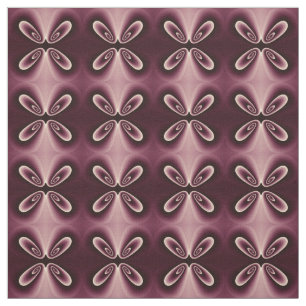 Burgundy Red Floral Petal Digital Pattern Stof