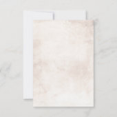 Burgundy Red Foliage Boho Wedding RSVP Kaartje (Achterkant)