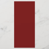 Burgundy Red, gepersonaliseerd met gastnaam legant Menu (Achterkant)