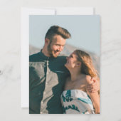 Burgundy Red Glitter Elegant Photo Modern Wedding Save The Date (Achterkant)