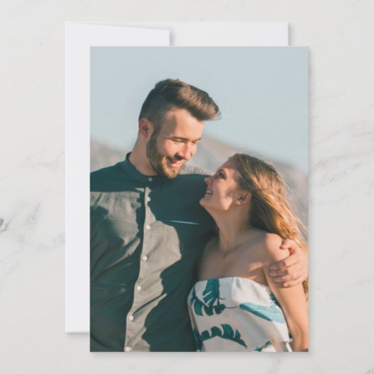 Burgundy Red Glitter Elegant Photo Modern Wedding Save The Date (Achterkant)