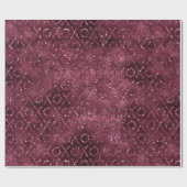 Burgundy Red Glitter XOXO Cadeaupapier (Vlak)