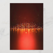 Burgundy Red & Gold Glitter Photo 80th Birthday Kaart (Achterkant)