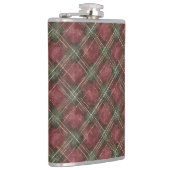 Burgundy Red Green Plaid Heupfles (Rechts)