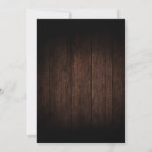 Burgundy Red Navy Floral Rustic Boho Vrijgezellenf Kaart (Achterkant)