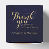 Burgundy Red Navy Floral Rustic Boho Wedding Bedankdoosjes (Bovenkant)