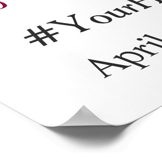 Burgundy Red Navy Floral Vrijgezellenfeest Foto Bo Poster (Hoek)